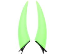 Generic Devil Horn Hair Clip, Abs Gothic Hair Accessories, Light Green, Easy to Take, for Teens and Women, Halloween Fancy Dress Parties