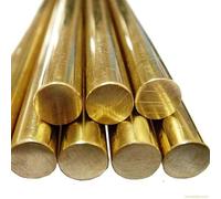 Generic Dia 15mm Brass Rod Bars, 15x200mm Round Rods, Blank Scales Blade Length 200mm, Solid Bar Stock Milled Bars For Brazing, Plumbing And Electrical Application