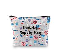 Generic Diabetes Survival Kit Bag - Red Unisex Makeup Bag - Travel, Storage - Cosmetic Case