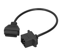 Generic Diagnostic Adapter Cable Reliable Performance OBD2 Connector Cable Fit for, Fit for Jeep, for Dodge for OBD II Diagnostic Equipment, Maintenance Tests,ABS Material