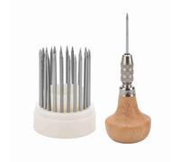 Generic Diamond Bead Grain Tool, Form Beads with 23pc Beading Tools Set, Tighten Loose Stones for Jewelry Setting, 1 Wooden Handle & Organizer Case included, Made of Premium Metal,