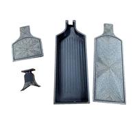 Generic Diamond Painting Drill Plate No Drill Spillage Plastic Bead Rhinestone Diamond Sorting Tray with Stoppers Lids Accessories and Tools for DIY Crafts (Black)