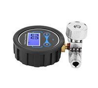 Generic Digital Air Pressure Regulator Control Valve with Gauge and 1/4in Interface, Convenient Installation, Suitable for Most Spray Gun Users, Black Color