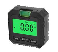 Generic Digital Angle Gauge High Accuracy Level Box Backlit LCD Protractor for Car Mechanics Craftspersons Portable Design (Black)