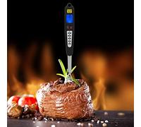 Generic Digital BBQ Thermometer Dual Probe Cooking Fork for Perfectly Done Grilling, Ideal for Home Chefs Stainless Steel