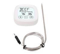 Generic Digital BBQ Thermometer Flexible Cooking Thermometer with Timer for Barbecue Grilling Roasting and Baking Sessions