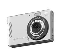 Generic Digital Camera, 1080P FHD 44MP (with 32GB memory card), Rechargeable Compact Camera with 16X Digital Zoom for Kids, Adults, Teenagers, Students, Beginners (Silver)