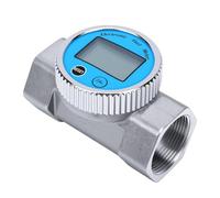 Generic Digital Inline Water Meter 1.5 Inch NPT Accurate Reading for Water Fuel Measurement with LCD Display
