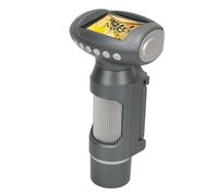 Generic Digital Microscope for Kids 8 LED Lights 2 Inch Screen Plastic 50x300x Adjustable Light Microscope Home Toy (Silver Grey)