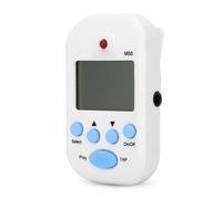 Generic Digital Mini Tempo M50 Metronome Easy Tap Function Beat Metronome for Guitarists Pianists Plastic Black Red Yellow 5.5x3.2x3.5cm (White)