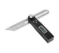Generic Digital Protractor T Ruler Stainless Steel, Accurate Angle Measurement for DIY and Professionals, Measures 0~360 Degrees, 1 X Angle Ruler (0-360°)