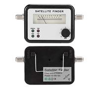 Generic Digital Satellite Signal Strength Meter with Compact Design for Easy Tuning of C-Band and Ku Band, 1 Unit, Black and Silver