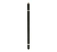 Generic Digital Tablet Stylus Accurate Positioning 3 in 1 Multifunctional Capacitive Stylus Lightweight and Portable for Smart Devices Aluminum Alloy Rod (Black)