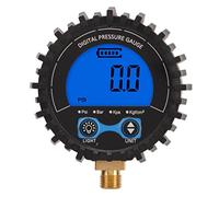 Generic Digital Tire Pressure Gauge Tyre Air Pressure Tester Wheel Inflator Monitor with 1% Accuracy 4 Units 3-200PSI M11x1 Thread LCD Backlight for Cars Trucks Motorcycles SUVs