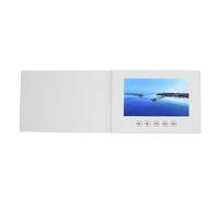 Generic Digital Video Greeting Card with Multiple Format Support and High Definition Video Display for Restaurants, Media Advertising, Brochure White 210x150x10mm (10inch)