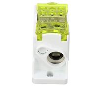 Generic DIN Rail Distribution Box Efficient Wiring Power Junction Box for Electricity, Compact Size, Great for Various High Voltage Cabinets (Yellow)