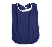 Generic Dining Bib, Adult Bib with Adjustable Strap, Clothing Protector, Elderly Bib, Mealtime Bib for Elderly, Women, Men Mealtime, Navy