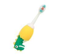 Generic Dinosaur Toothbrush Cartoon Soft Silicone Bristles Oral Cleaner for Boys Small Head Safe Design Random Color