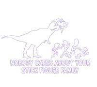 Generic Dinosaur Vs Pencil Figure Family Vinyl Decal Sticker Car Van Truck Window 1