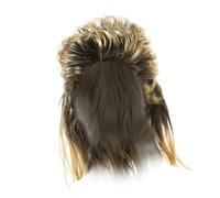 Generic Disco Wig Cosplay Wig 70S 80S Disco Wig Punk Rocker Character Costume Wig for Disco Theme Party, yellow B