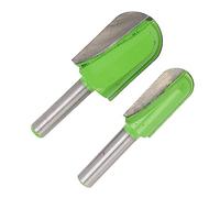 Generic Dish Carving Router Bit 8in Shank Bright Green for CNC and Handheld Routers in Wood Crafting