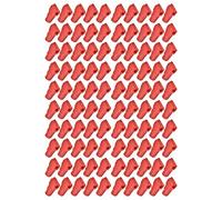 Generic Display Shelf Lock Anti Theft Hook Lock Compact Design Easy Installation Red Black ABS 100 Pcs for Supermarkets Retail Stores (Aperture 7MM)