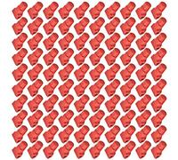 Generic Display Shelf Lock Anti Theft Hook Lock Compact Design Easy Installation Red Black ABS 100 Pcs for Supermarkets Retail Stores (Aperture 6MM)