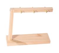 Generic Display Stand Nail Sticks Display Stand Organizer Rack Nail Art Polish Practice False Nail Sample Tips Easy Assembly Wood Metal Suit, L 20x6x17.5cm