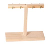 Generic Display Stand Nail Sticks Display Stand Organizer Rack Nail Art Polish Practice False Nail Sample Tips Easy Assembly Wood Metal Suit, T 19.8x6x19.5cm