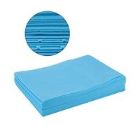 Generic Disposable Bed Sheet Set Soft Oil Proof Covers for Salon Spa Massage Tables 100% Safe Non- Design 20 Pieces (Disposable sheets blue)