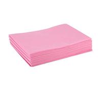 Generic Disposable Bed Sheet Set Soft Oil Proof Covers for Salon Spa Massage Tables 100% Safe Non- Design 20 Pieces (Disposable bed sheets pink)