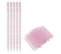 Generic Disposable Cuticle Pusher Double End Nail Sticks Set for Manicure Pedicure 100pcs (Pinkish)