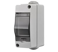 Generic Distribution Protection Box, Transparent Cover Durable ABS Electronic Distribution Box Windproof Impact for Marine Electrics (HT-2 Way)