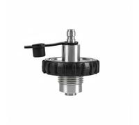 Generic Diving Cylinder Adapter Scuba Tank Connector DIN 8mm Adapter Inflator Fitting Cap Handwheel Grip Stainless Steel Construction Reliable Everyday Use