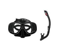 Generic Diving Mask with Camera Mount Dry Top Snorkel Pack Easy Breathing for Underwater Exploration (One Size)