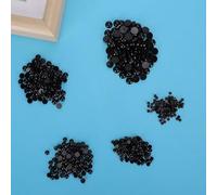 Generic DIY 500pcs Black Plastic Safety Eyes for Dolls and Toys Crafting, Various Sizes for Creative Projects, Ideal for DIY Lovers and Handmade Gifts (Dark Gray and Dark Blue)
