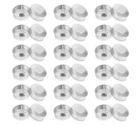 Generic DIY Candle Cup Aluminum Tea Light Case 100 Sets Practical Round Tin for Small Crafts and Professional DIY Scented Candle Supplies