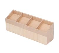 Generic DIY Coloring 4 Grids Birch Wood Dollhouse Fruit Vegetable Shelf Model for 1:12 Scale Mini Doll House Decoration