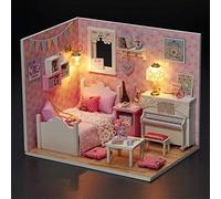 Generic Diy Doll House Miniature Wooden Dollhouse Toy for Children Birthday Gift Handmade 3D Miniature Dollhouse Kit (#1)