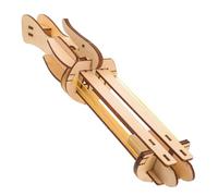 Generic Diy Paper Airplane Launcher Kit for Kids Wooden Assembly Toy Scientific Experiment Model Handcraft Plane Launcher