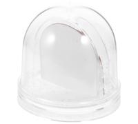 Generic DIY Snow Globe Snowman Photo Frame with Mini Blank Snow Globe and Sublimation Paper Easy to Use and Install for Christmas and Holiday Decoration Random Color