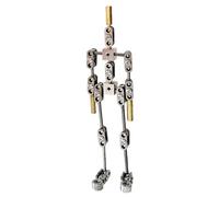 Generic DIY Studio Stop Motion Armature Kit, Ready to Use, Metal Puppet Figure for Character Design Creation, for Animation or Fun (16cm=6.3in)