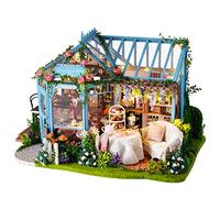 Generic DIY Wooden Mini Toy House Dollhouse Kit with Music Movement, Great for 14+ Years, Medium-Sized Doll House for Collection/Home Decoration, Unique Features