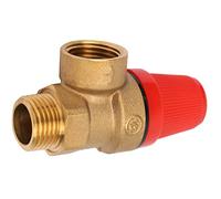 Generic DN15 Brass Safety Valve Premium Spring Safety Valve Durable Leakproof for Hanging Furnace G1/2'' Thread (3Bar DN15)