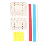 Generic DNA Model, Wooden Double Spiral DIY Learning Toy, Double Model Components Science Educational Toy, Ideal for Kids Human Gene Learning Teaching Instrument