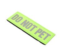 Generic Do Not Pet Service Dog Patch with Wear-Resistant Nylon and Reflective Features for Harness Collar and Leash