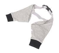 Generic Dog Bite Sleeve, Dog Leg Sleeve Elbow Protector Knee Brace Front Leg Braces Recovery for Small Medium Large Puppy, Gray Black (XL)