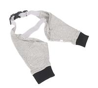 Generic Dog Bite Sleeve, Dog Leg Sleeve Front Leg Braces Recovery Knee Brace Elbow Protector for Small Medium Large Puppy, Gray Black (XL)