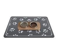 Generic Dog Bowl Mat 30x50cm, Diatomaceous Earth & Rubber, Non-Slip, Absorbent, Pet-Friendly, Gray