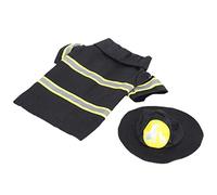 Generic Dog Firefighter Costume Durable Halloween Clothes Jacket with Reflective Strips for Pet Party Photography (M)